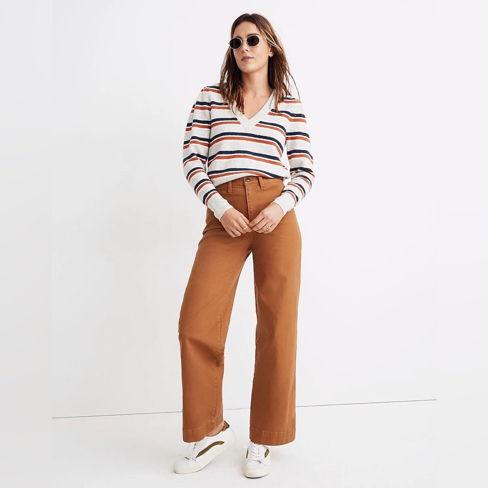 Madewell Full Length Slim Emmett Wide Leg Pants